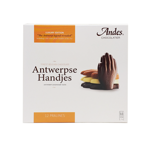 Antwerpse handjes chocolade 12 pralines