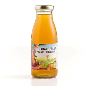 Jugo de manzana y ruibarbo orgánico