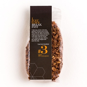 bio granola #3 "I Just Love Breakfast" 100% cacao