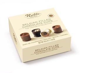 Noble Cantabile Belgian Filled Chocolate Cups
