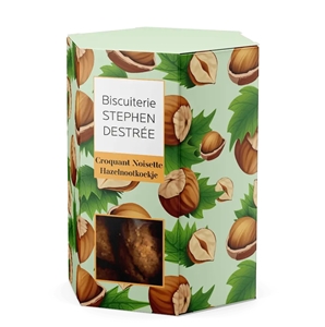 Hazelnut biscuit from biscuiterie Destree