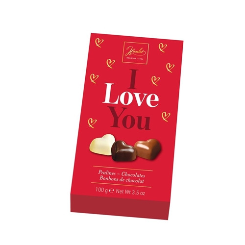 Picture of Hamlet Corazones de chocolate "I LOVE YOU"