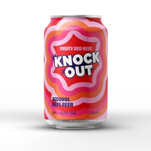 Knock Out Hoppy Pils - Fruity red beer - Alcohol free / gluten free